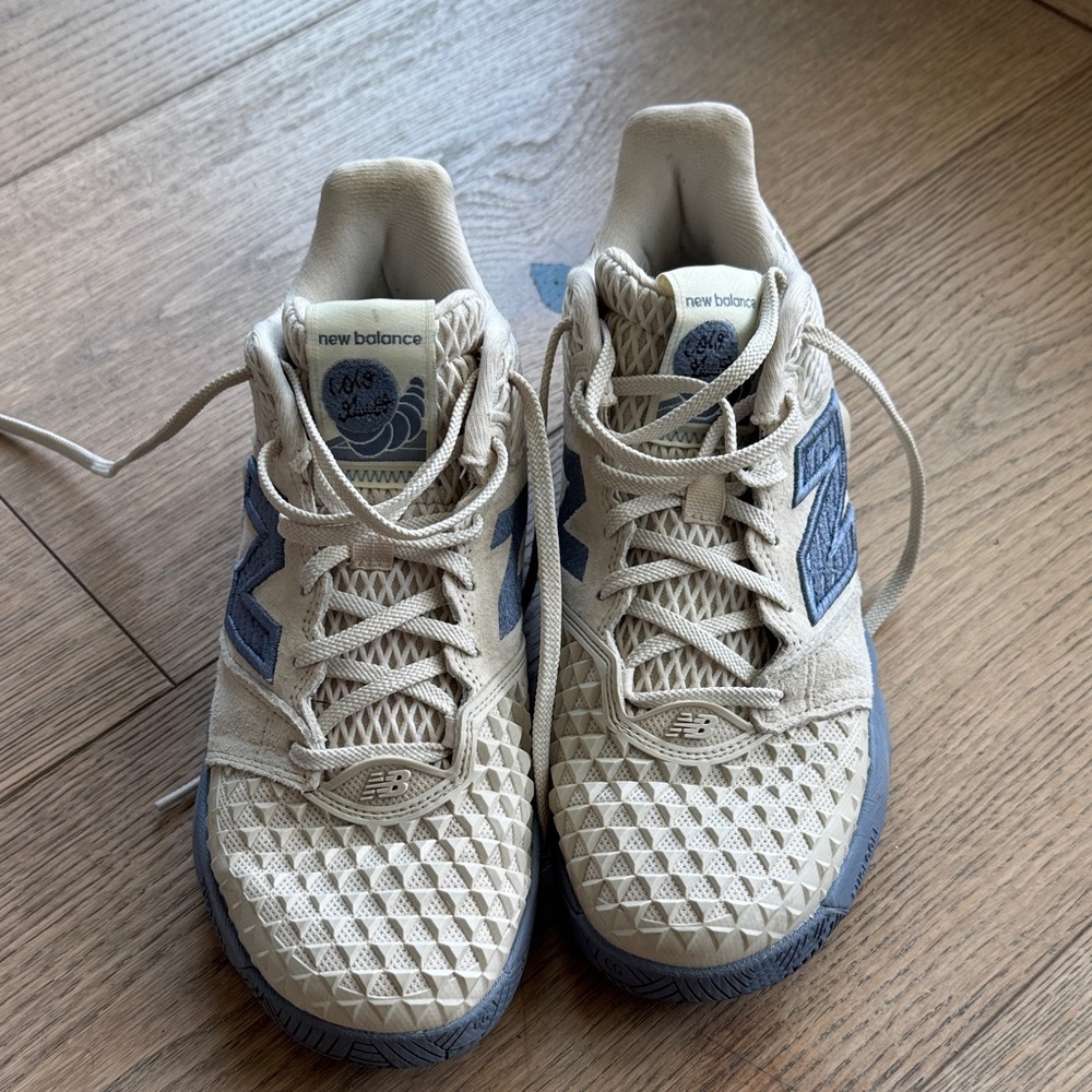 New Balance Coco GauffCream and Navy Athletic Shoes size 7.5w - Picture 5 of 11